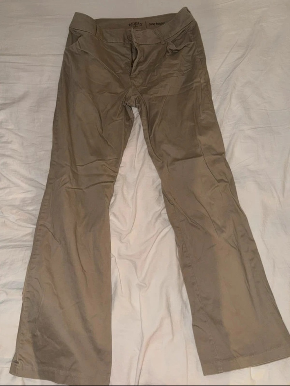Riders by Lee Women's Khaki Straight-Leg Pants